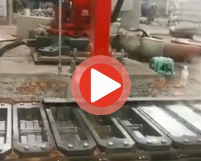 BORUNTE機器人打磨+澆筑案例