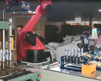 1510瓶胚沖壓配合非標裝箱機上下料